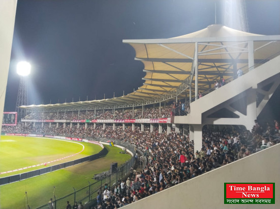 সিলেট কানায় কানায় ভরপুর দর্শক গ্যালারি 30/8/2025