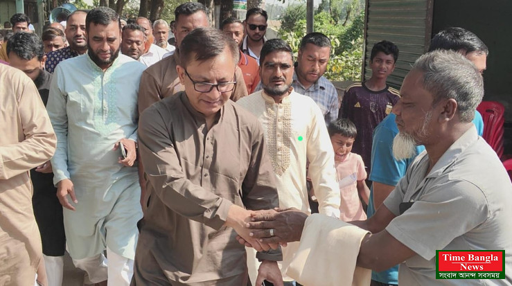 ২২ জানুয়ারির জনসভা সফল করতে সদর উপজেলায় দিনভর খন্দকার মুক্তাদিরের প্রচারণা