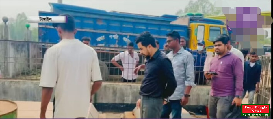 ধনবাড়ীতে ফিলিং স্টেশনে উপজেলা প্রশাসনের অভিযান। অতপর: