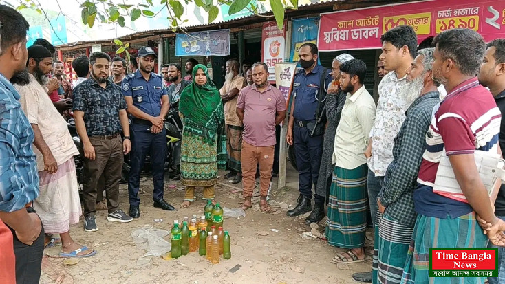 শাজাহানপুরে অবৈধভাবে বেশি দামে পেট্রোল বিক্রি করায় জরিমানা ৫০০০ টাকা