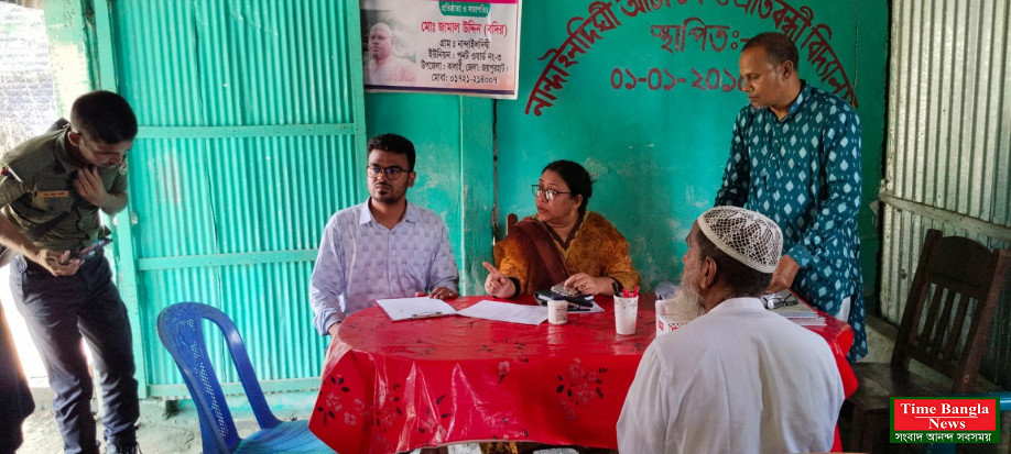 কালাইয়ে নান্দাইলদিঘী অটিস্টিক ও প্রতিবন্ধী বিদ্যালয় পরিদর্শনে ইউএনও শামীম আরা