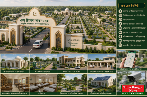চরফ্যাশনে "শেষ ঠিকানা দাফন সেবা" নামে আধুনিক কবরস্থান ও মানবকল্যাণ কমপ্লেক্স নির্মাণের উদ্যোগ, জমি ক্রয় ও ভরাট সম্পন্ন