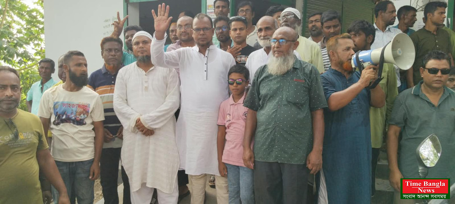 কালাইয়ে উদয়পুর ইউনিয়ন চেয়ারম্যান পদপ্রার্থী প্রত্যাশী আব্দুল আলিমের নির্বাচনী গণসংযোগ