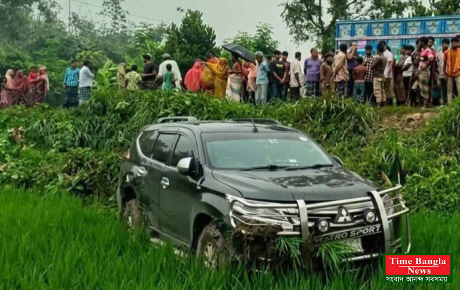 কিচকে সড়ক দুর্ঘটনার কবলে জনপ্রশাসন ও খাদ্য প্রতিমন্ত্রী আব্দুল বারী