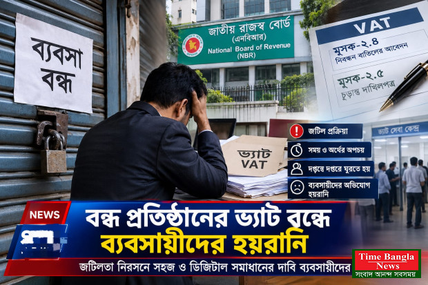 বন্ধ প্রতিষ্ঠানের ভ্যাট বন্ধে ব্যবসায়ীদের হয়রানি—জটিলতা কোথায়?