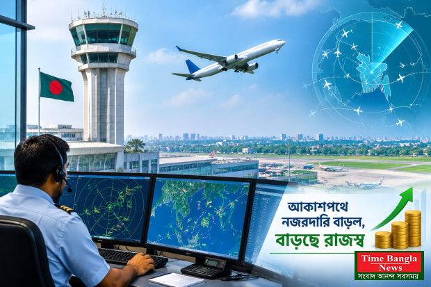 *নতুন এটিসি টাওয়ারে আকাশপথে নজরদারি বাড়ল, বাড়ছে রাজস্ব।**