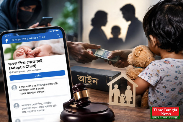 দত্তকের আড়ালে শিশুর কেনাবেচা।*