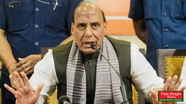 রাজনাথ সিং বাংলাদেশের আন্দোলনের আদলে ভারতে সরকার পরিবর্তনের চেষ্টা চলছে