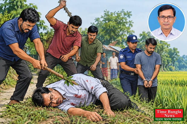 বিরোধ মেটাতে গিয়ে প্রাণ গেল শিক্ষকের।