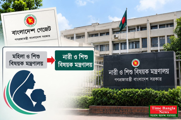মহিলা ও শিশু’ নয়, এখন ‘নারী ও শিশু বিষয়ক মন্ত্রণালয়’।